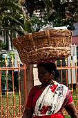 Street life around the Sri Meenakshi-Sundareshwarar Temple of Madurai. Tamil Nadu.  